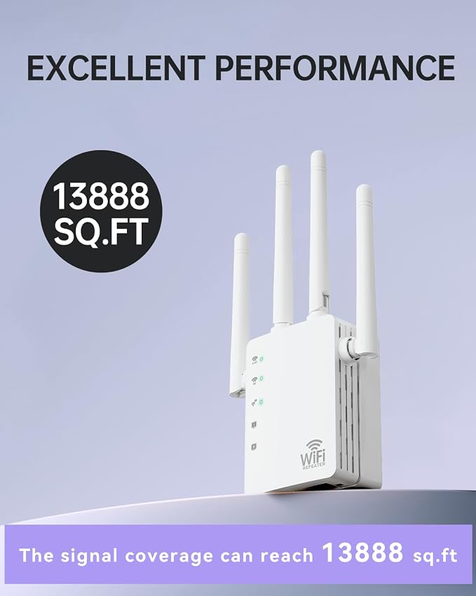 WiFi Extender, Dual Band WiFi Booster - Image 3