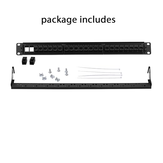 2 Packs 24-Port Cat6 Patch Panel - 10G Ready Rack-Mountable 1U Network Panel - Image 3
