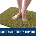OLANLY Dog Door Mat for Muddy Paws 59x32, Super Absorbent Chenille Mud Mat - Image 4