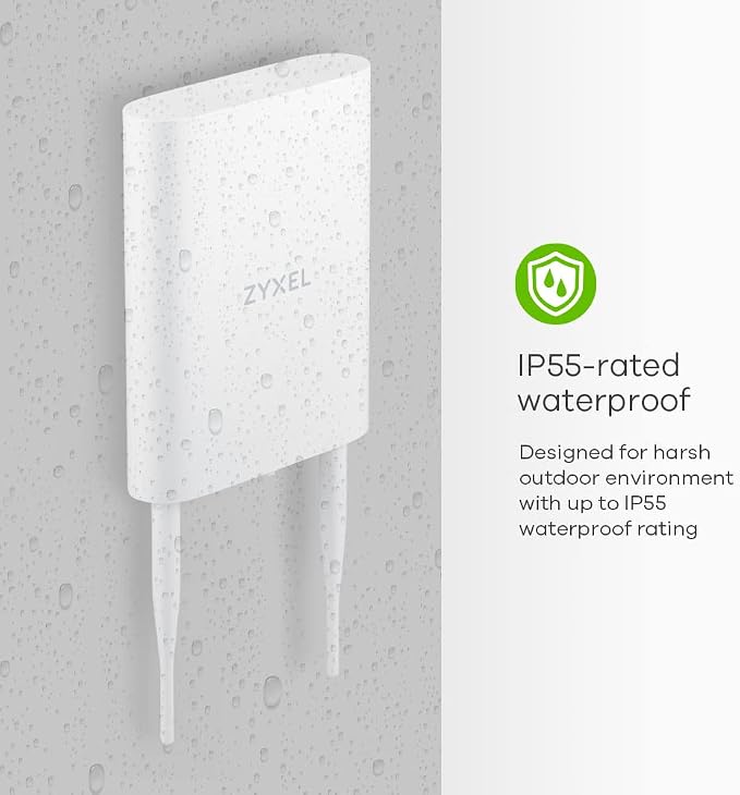 Zyxel WiFi 6 AX1800 Wireless Gigabit Outdoor Access Point | IP55 Rated | Mesh - Image 6
