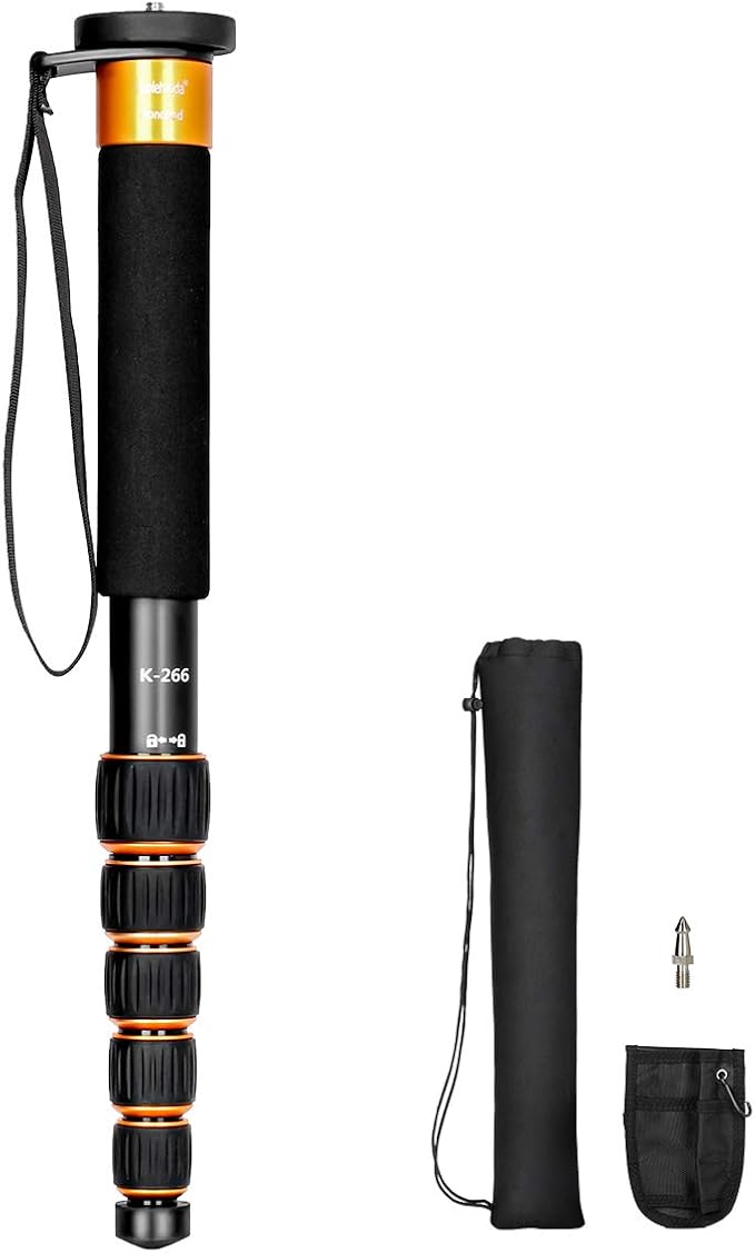 Koolehaoda 6-Section Monopod Compact Portable Photography Aluminum Alloy Unipod by Koolehaoda