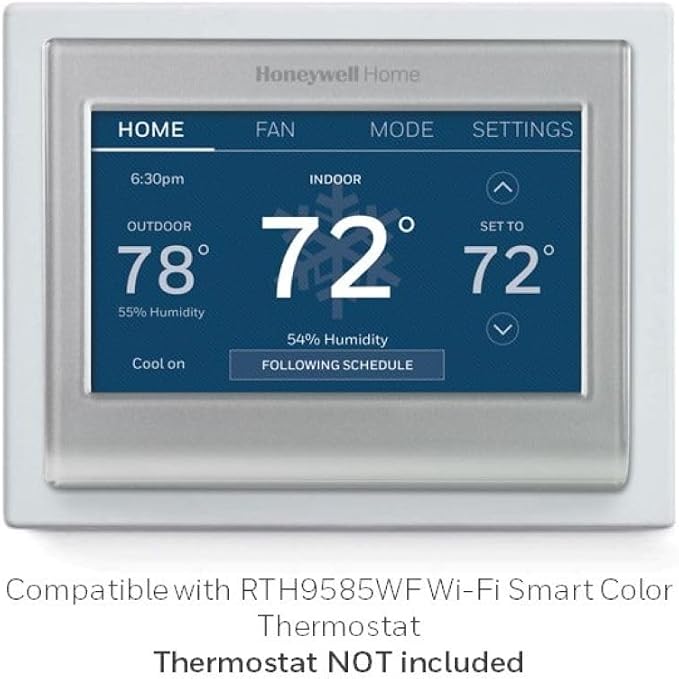 Honeywell Home THP2400A1027W White Coverplate Assembly - Image 6
