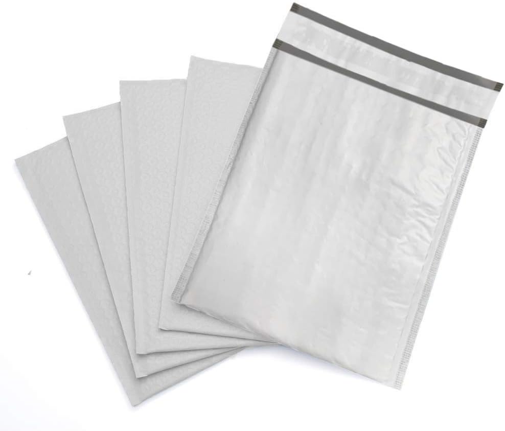 8.5x12 inches Poly Bubble Mailer Self Seal Bubble Shipping Envelopes 2.5 Mil 100 Pack