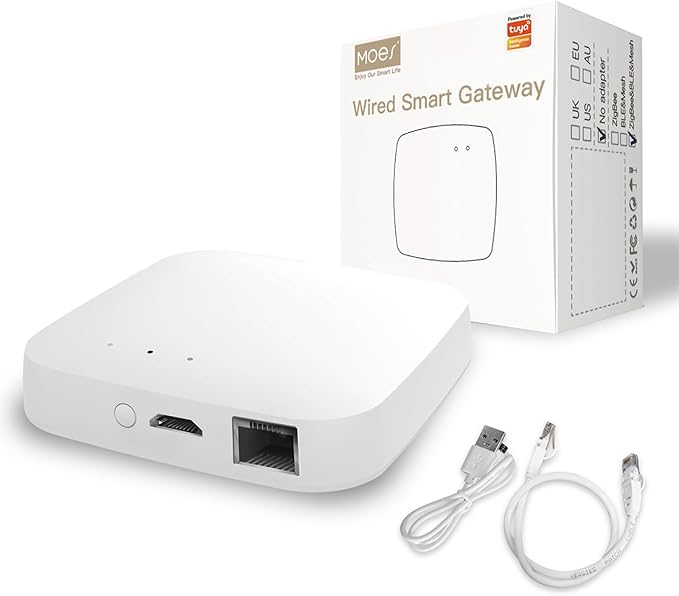 MOES ZigBee 3.0 & Bluetooth & Mesh Hub Only Support Tuya Device Work by MOES