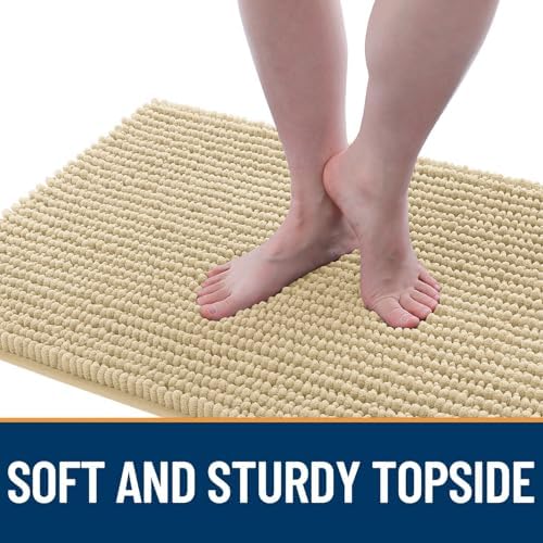 OLANLY Dog Door Mat for Muddy Paws 44x24, Extra Absorbent Chenille Mud Mat - Image 3