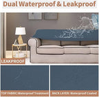 Easy-Going 100% Waterproof Loveseat Couch Cover Stretch Jacquard Sofa Cover - Image 3