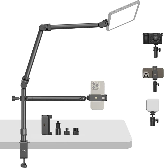 SMALLRIG Overhead Camera Mount, Camera Desk Mount Stand by SmallRig