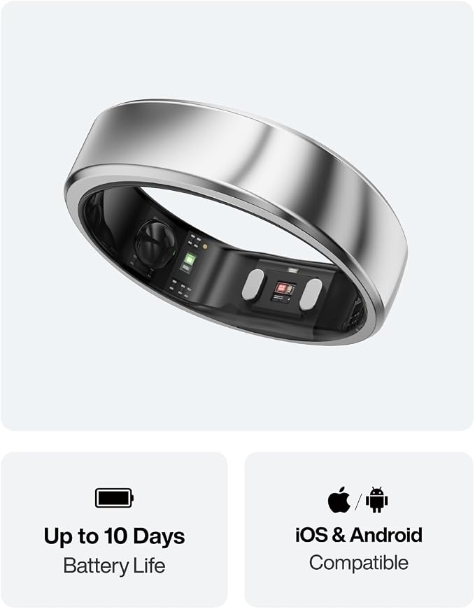 RingConn Gen 2 Air, Ultra-Thin AI Smart Ring, 10-Day Battery Life, - Image 8