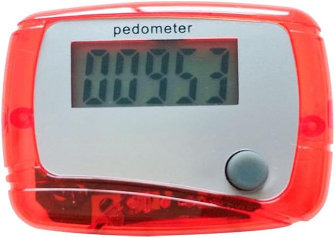 Red Portable Counter Mini Digital LCD Pedometer Sports Walking Running Step by Galepromot