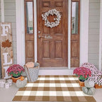 Buffalo Plaid Outdoor Rugs, Layering Rug - Image 2
