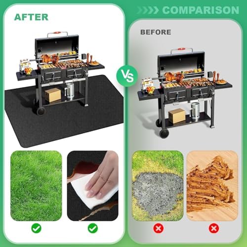 TAOMAND Large 90 x 52 inches Under Grill Mats - Image 4