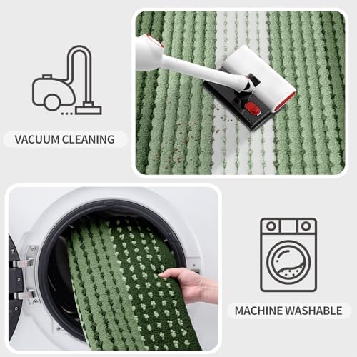 Kitinjoy Indoor Outdoor Door Mat, 59x24 Non-Slip Dirt Trapper Doormats - Image 5