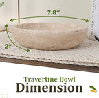 FNTSTICGOODS Travertine Decorative Bowl - Image 2