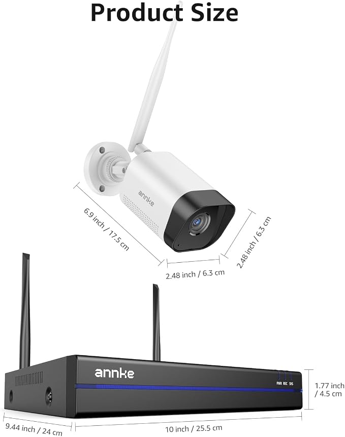 ANNKE Wireless Camera System, 16CH Expandable 4K Security NVR, 2-Way Audio - Image 8