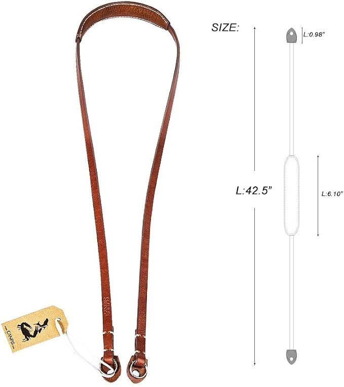 CP005 Leather Camera Neck Shoulder Strap - Image 4