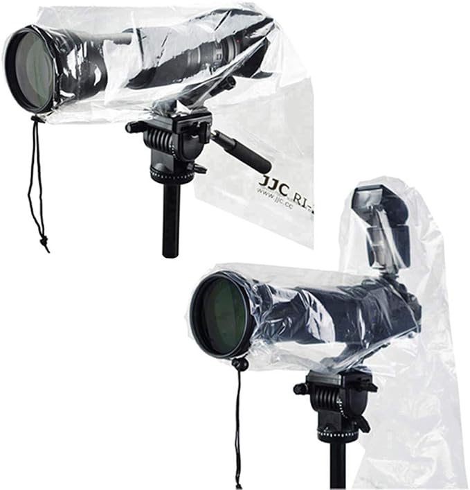 JJC 2 Types DSLR Camera Rain Cover Coat Sleeve Protector by JJC