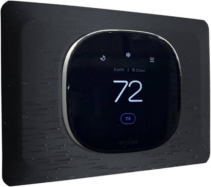 Onyx Black Rectangle Wall Plate by Unknown