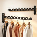Wall Mounted Clothes Hanger Rack, Foldable Space Saving Laundry Rack by iMonse