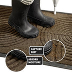 RORA Heavy Duty Door Mat Outside Entrance, Indoor Welcome Doormat 47x32 - Image 3
