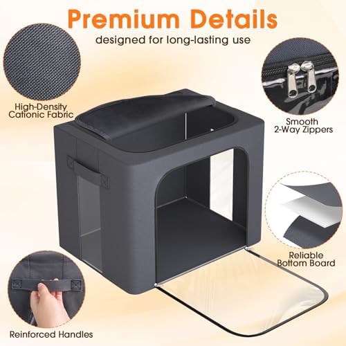 6 Pack Clothes Storage Bins - Image 6
