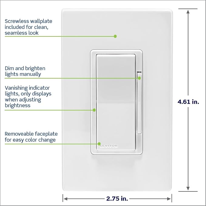Leviton Decora Smart 600W Dimmer - Image 3
