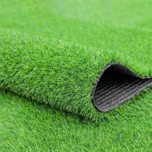 Fasmov Green Artificial Grass Rug Grass Carpet Rug 3.2' x 6.5', Realistic Fake by Fasmov