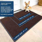 OLANLY Front Door Mat 47x34, Waterproof Heavy-Duty Indoor Outdoor Doormat - Image 2