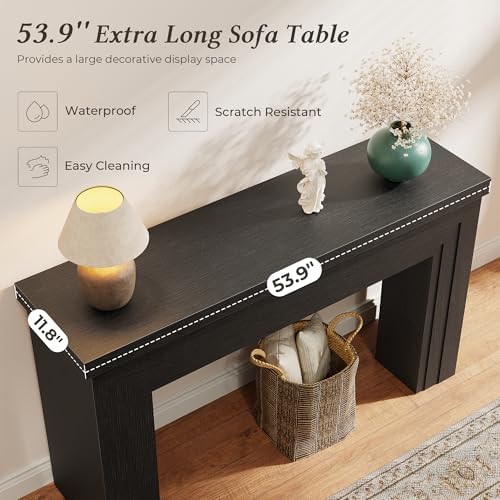 Huuger 54 Inch Entryway Table, Rectangular Console Table - Image 6