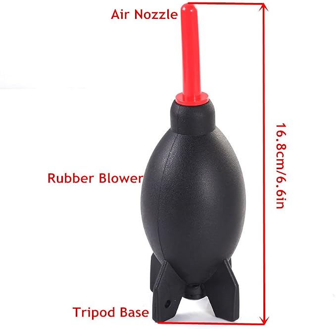 FocusFoto PRO 6.6 Inch Rubber Rocket Air Blower Duster Cleaner Dust Cleaning - Image 3