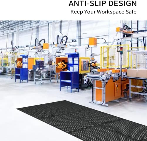 ROVSUN Rubber Floor Mat with Holes, - Image 3