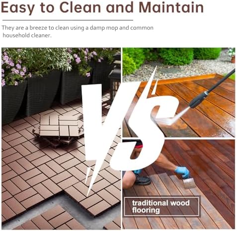 Interlocking Deck Tiles, EchoDeck Patio Deck Tiles, 44 Pack Deck Tiles - Image 7