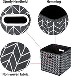 Black Foldable Storage Cubes Bins, Fabric Storage Box Cubes Organizer Baskets - Image 6