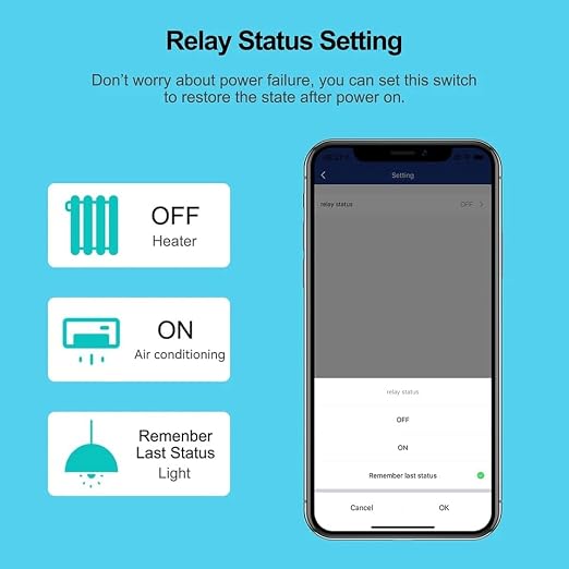 Tuya Smart Life app Dry Contact WiFi Relay Switch Module, 1 Channel DC 12/24V - Image 5
