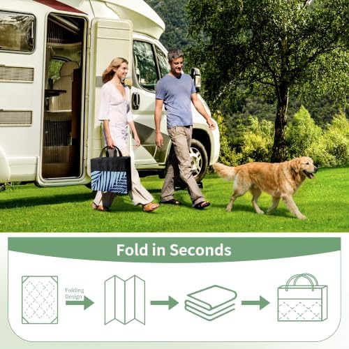 GENIMO Outdoor Rug, Waterproof Plastic Rugs 10'x14' - Image 6