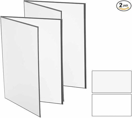 2Pcs 17"x11" Light Reflector 2 in 1 Photography Reflector Cardboards, Foldable by Unknown