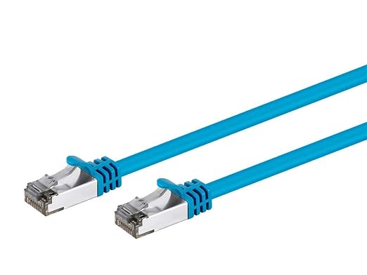 Monoprice Cat8 3ft Blue Patch Cable Double Shielded 26AWG 2GHz 40G Pure Bare - Image 2