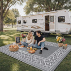 GENIMO Outdoor Rug, Waterproof Plastic Rugs - Image 3