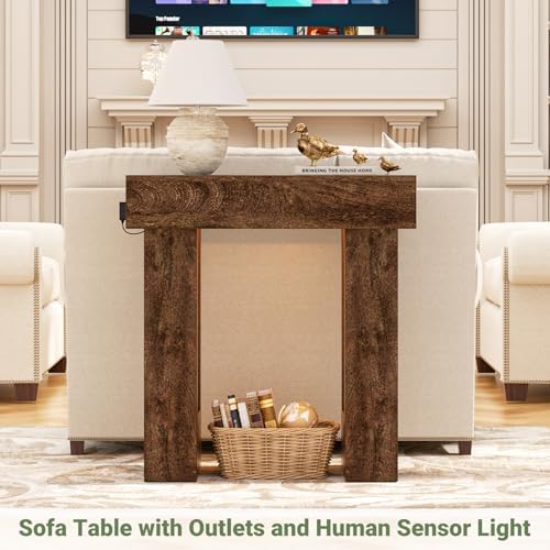 Unikito 32" Entry Table with Sensor Light & AC Outlets with USB-C Ports - Image 5