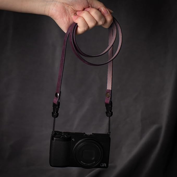 Vintage Minimalist Leather Camera Neck Shoulder Strap - Image 9