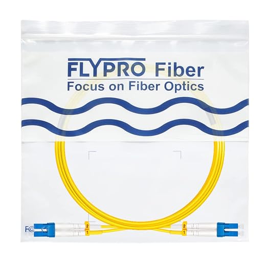 FLYPROFiber- 20M OS2 LC to LC Fiber Patch Cable, Length Options: 0.2m-200m - Image 7