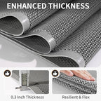 Front Door Mat Outside Entrance Drainage Doormat Grey 20"x31" - Image 6