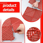 Barydat 24 Pcs 12x12 Garage Floor Tiles Interlocking Drainage - Image 3