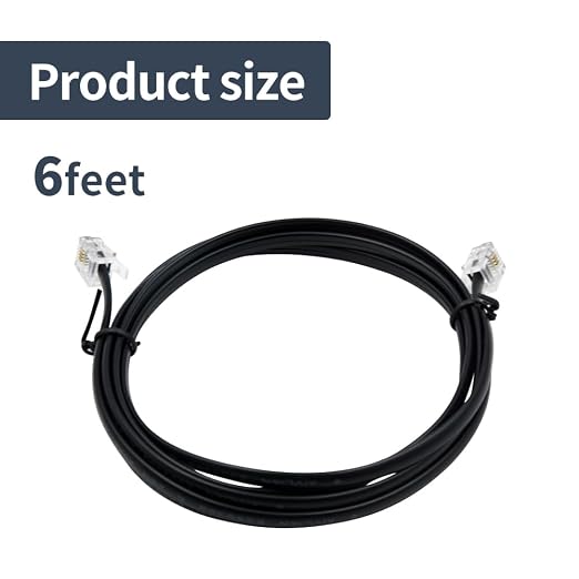Phone Cable 6 Feet Telephone Line Cord - Image 7