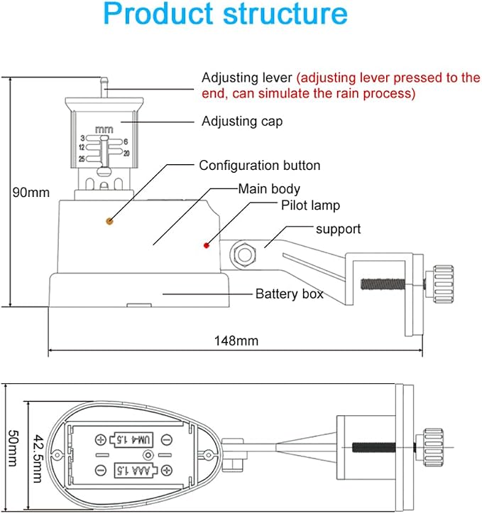 ZigBee Wireless Rain Sensor Wireless Rain Sensor Cyclic Timing Irrigation - Image 7