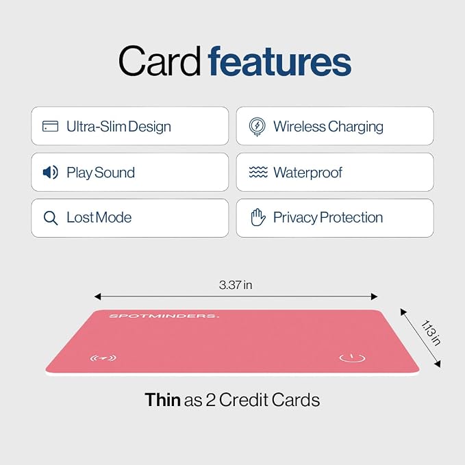 SPOTMINDERS Apple MFi Certified Wallet Tracker Card - Image 8