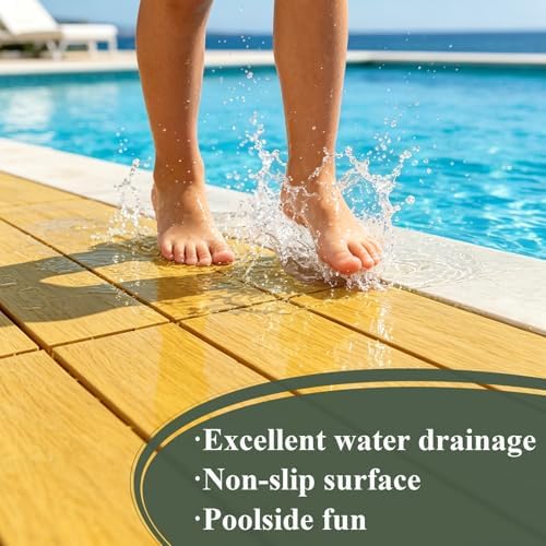 Plastic Interlocking Deck Tiles, Outdoor Patio Flooring 22 sq ft - Image 4