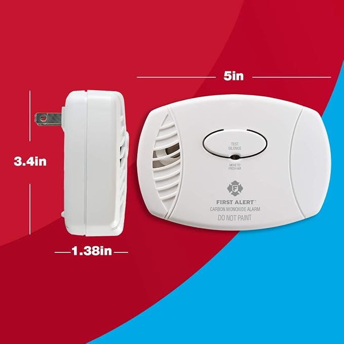 First Alert Carbon Monoxide Detector, Plug-In Alarm - Image 6