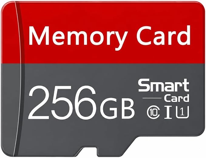 256GB TF SD Card with Adapter, High Speed Memory Card, UHS-I C10 A1 Memory TF by Unknown