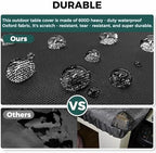 SUNICO Outdoor Table Covers Waterproof Rectangle 75x40x6in - Image 5