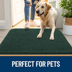 OLANLY Dog Door Mat for Muddy Paws 59x35, Super Absorbent Chenille Mud Mat - Image 6